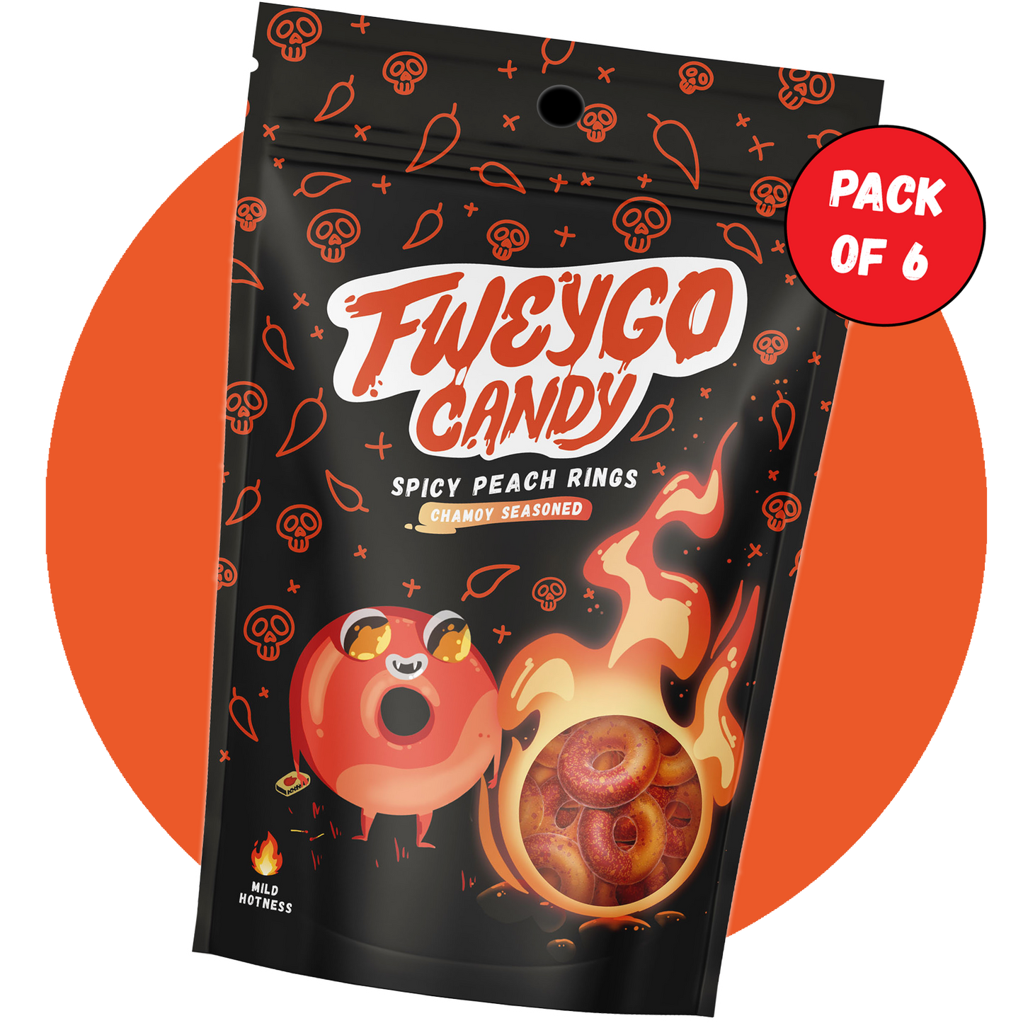 CHAMOY PEACH RINGS