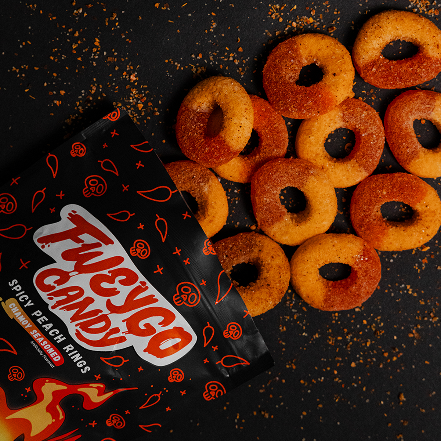 CHAMOY PEACH RINGS